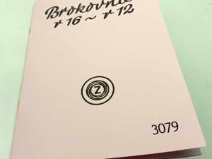 Brokovnice Zbrojovka ráže 16 a ráže 12 - Údržba a seznam součástek reprint.