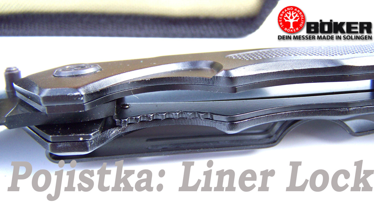 Nůž zavírací BŐKER ® - Solingen-Army střih s klipsem, Tanto čepel. - Image 6
