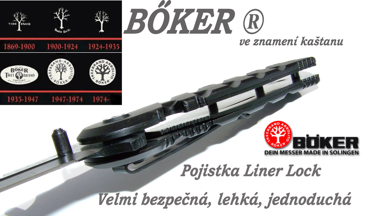 Zavírák BŐKER A.F.D - nůž s klipsem německé kvality.