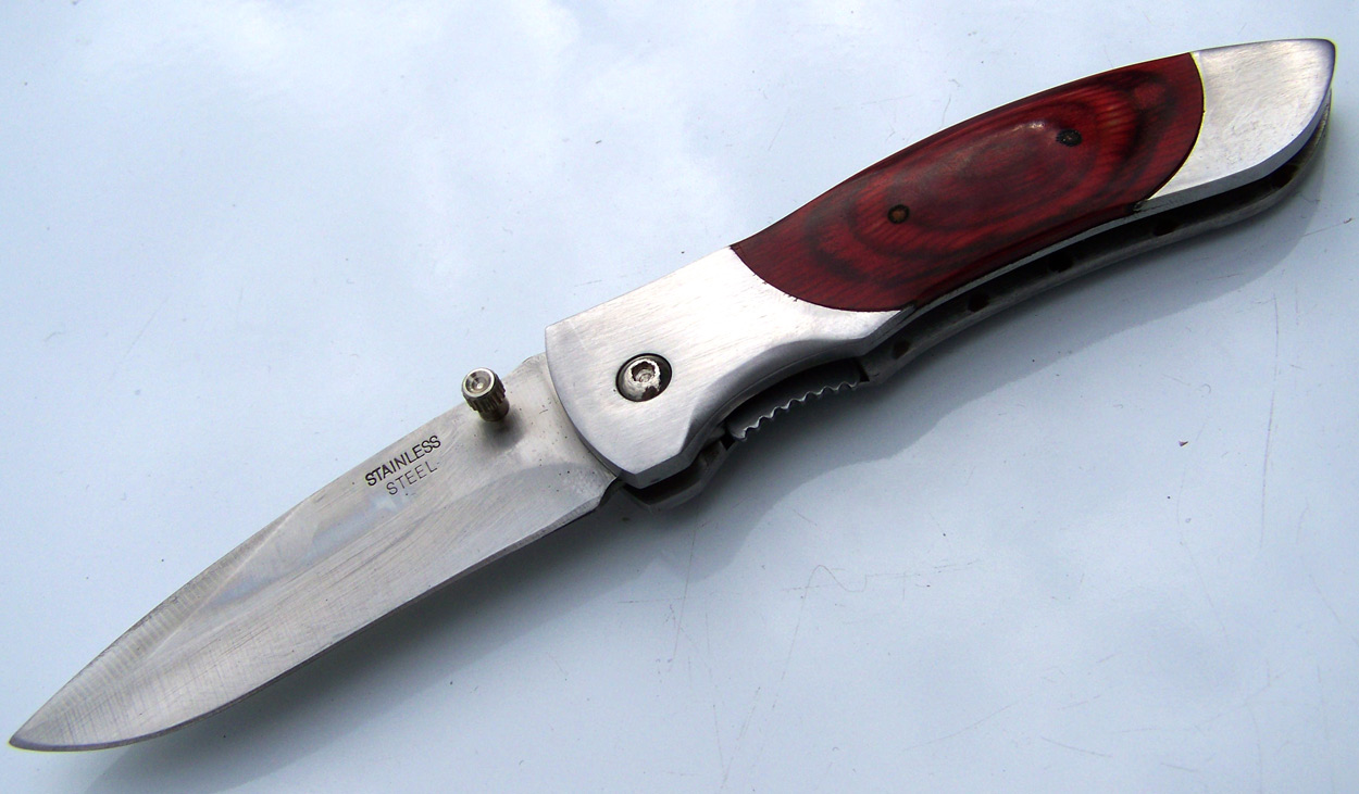 Nůž polovyhazovák Stainless Steel 190mm - Image 4