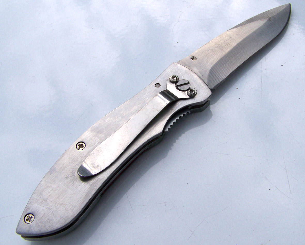 Nůž polovyhazovák Stainless Steel 190mm - Image 2