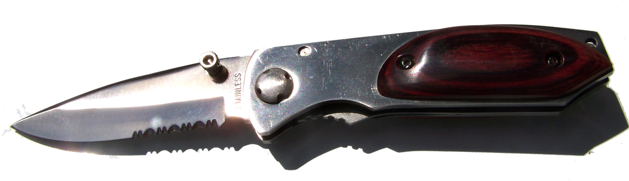 Nůž polovyhazovák Stainless Steel 165mm - Image 3