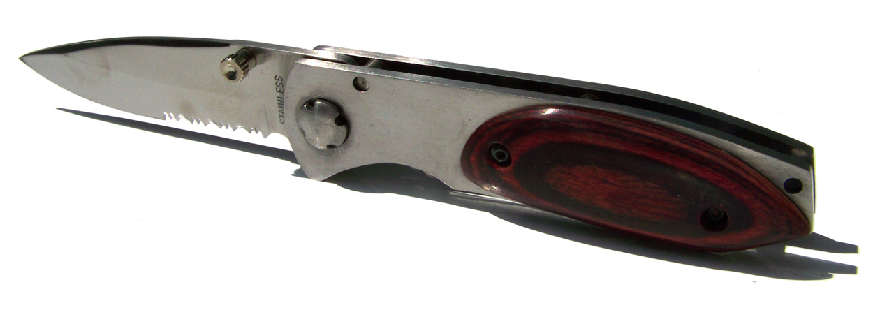 Nůž polovyhazovák Stainless Steel 165mm - Image 2
