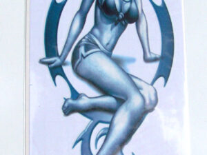 Samolepky imitace airbrush- slečna v plavkách 40cm.