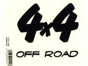Samolepka 4x4 OffRoad 12x10cm černá.