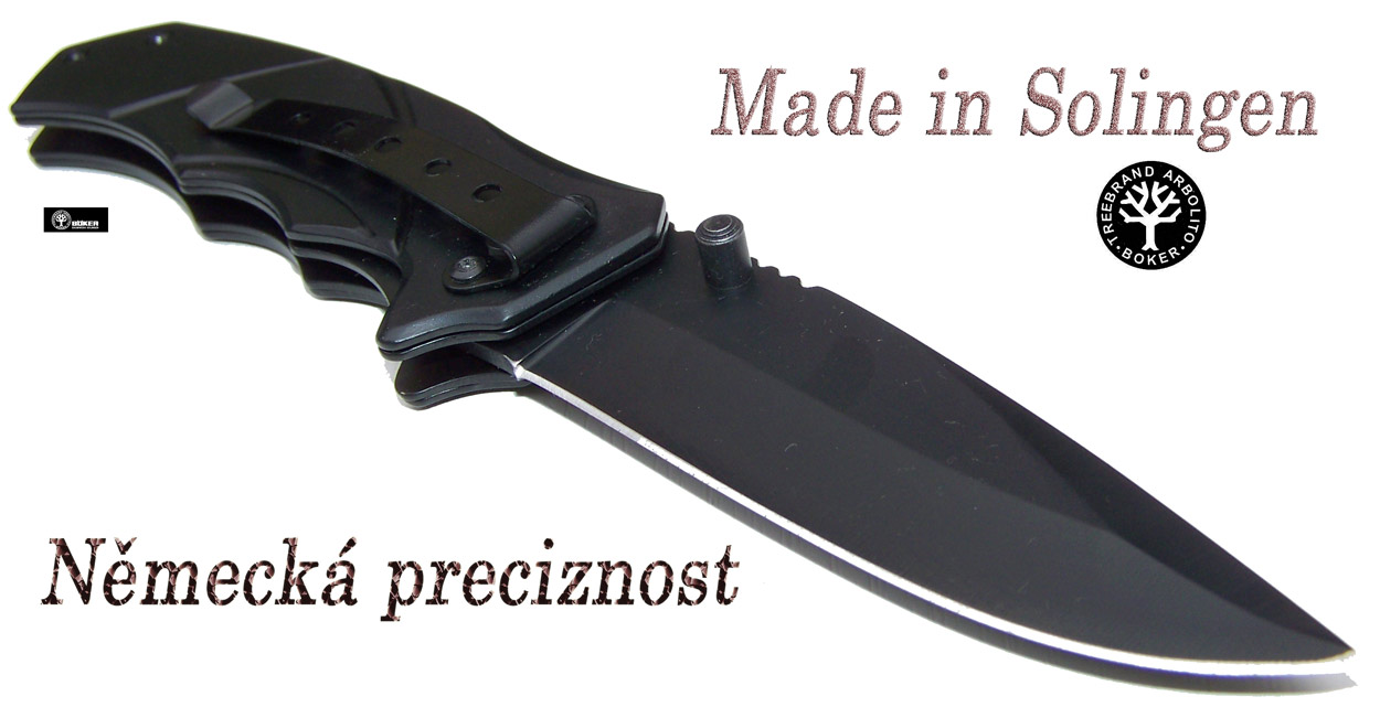 Nůž zavírák BŐKER ® - Solingen (20cm) - protismyk střenka. - Image 5