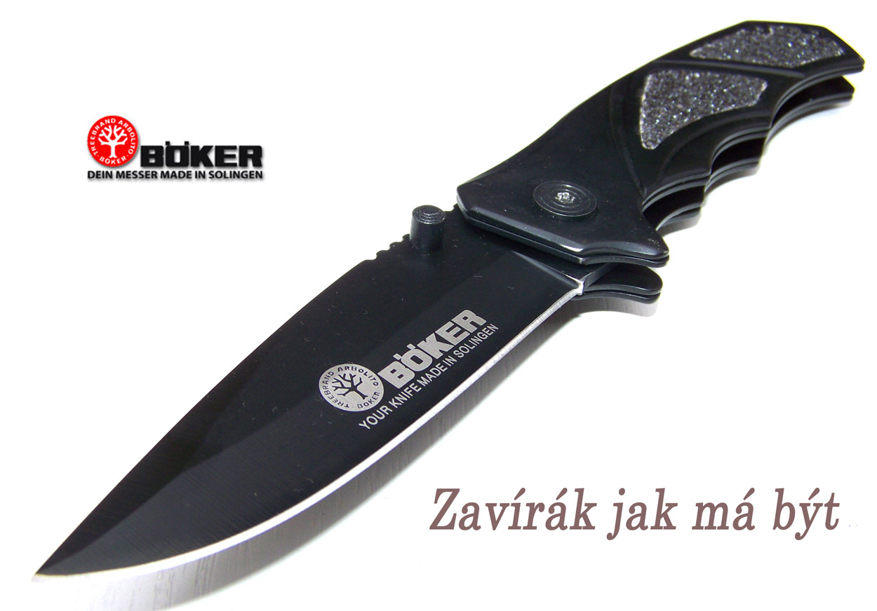 Nůž zavírák BŐKER ® - Solingen (20cm) - protismyk střenka. - Image 4