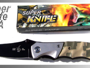 Nůž Super Knife 440 Steel, maskáč 195mm.