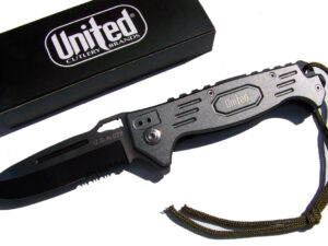 Taktický značkový nůž UNITED Cutlery Brands® typ U.S.A-078-šedý.