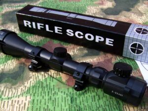 Optika-puškohled Riflescope 3-9x40GD RED/GREEN světlo+montáž.