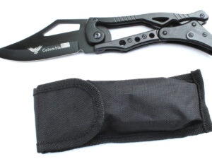 Černý nůž Columbia saber (21cm) s pantografovým skládáním.