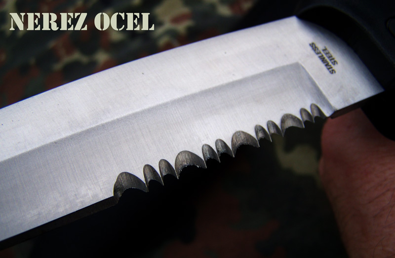 Hunting Knife silver masivní dýka s tanto čepelí. - Image 2