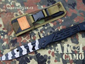 Vystřelovací maxi bajonet AK 47 CCCP - 340mm v CAMO verzi