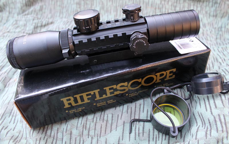 Krátká SHORT optika puškohled Riflescope 3-9x32 EG RED/GREEN světlo. - Image 9