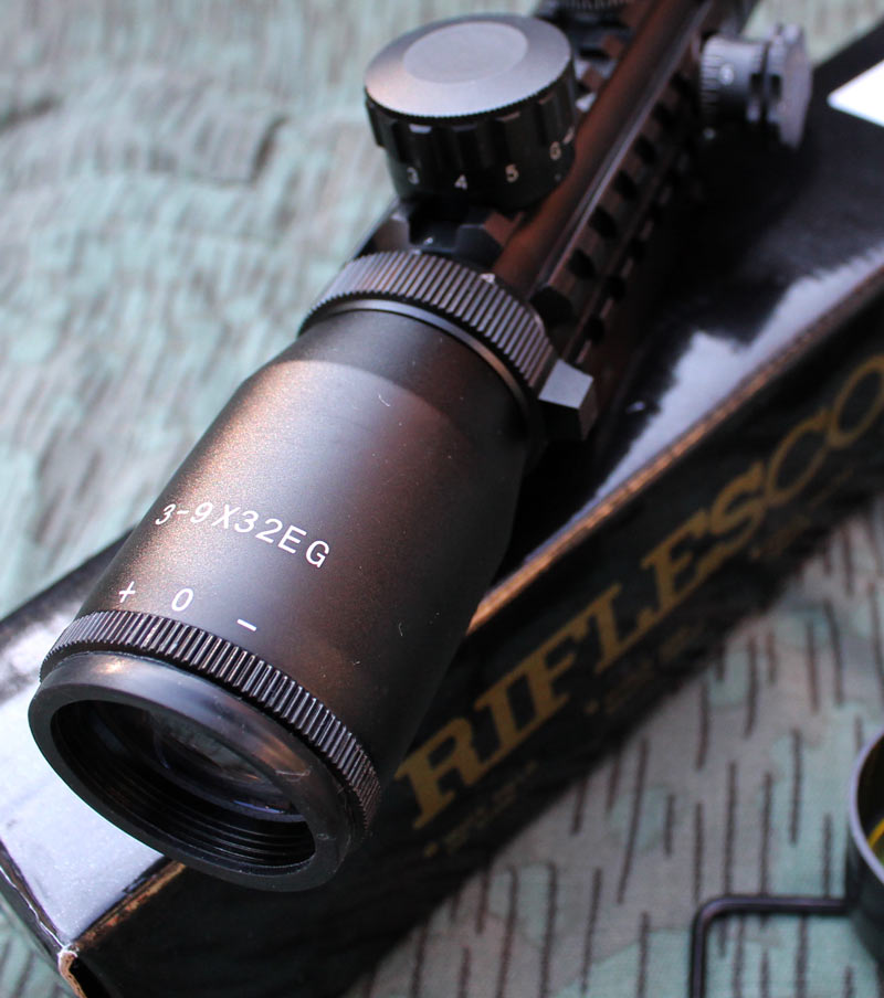 Krátká SHORT optika puškohled Riflescope 3-9x32 EG RED/GREEN světlo. - Image 8