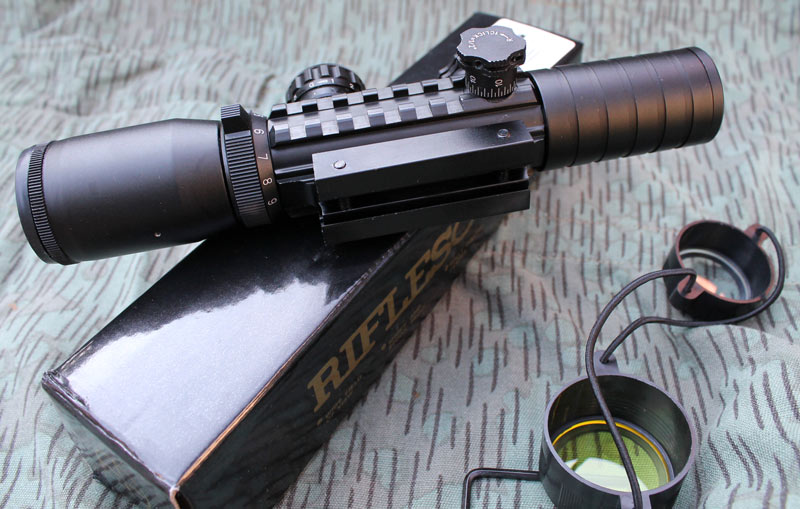 Krátká SHORT optika puškohled Riflescope 3-9x32 EG RED/GREEN světlo. - Image 7