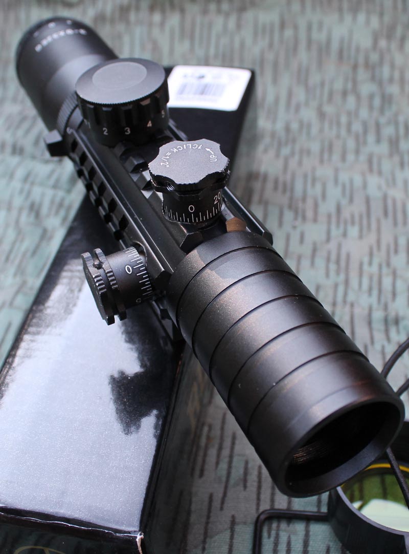 Krátká SHORT optika puškohled Riflescope 3-9x32 EG RED/GREEN světlo. - Image 6