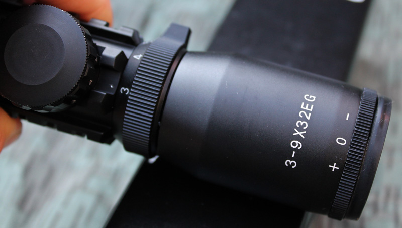 Krátká SHORT optika puškohled Riflescope 3-9x32 EG RED/GREEN světlo. - Image 2