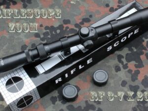  Puškohled - zaměřovač optika RIFLESCOPE se ZOOMem RF 3-7 x 20mm na malorážky a vzduchovky.