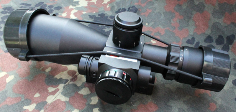 Puškohled a laser SHORT RIFLESCOPE 2,5-10 x40 Ultra krátký 205mm. - Image 16