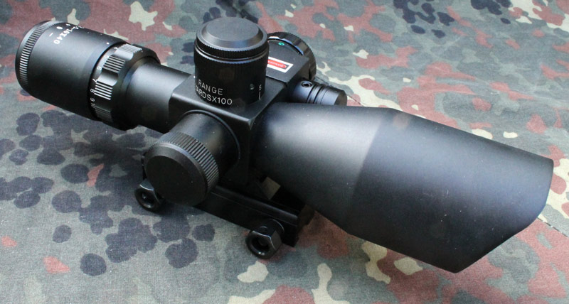 Puškohled a laser SHORT RIFLESCOPE 2,5-10 x40 Ultra krátký 205mm. - Image 8