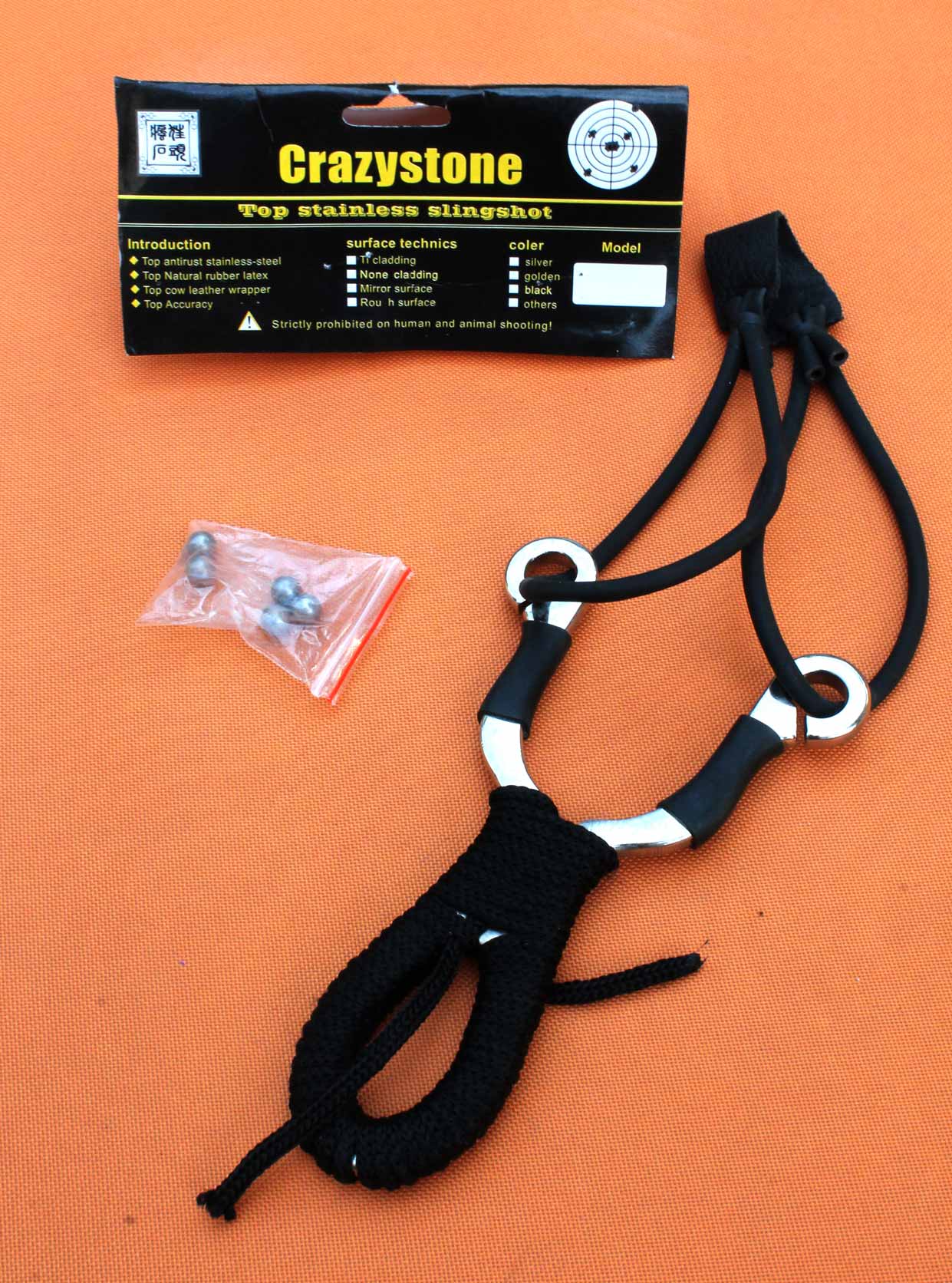 Sestavovací prak Crazystone z nerez oceli 15cm . - Image 6