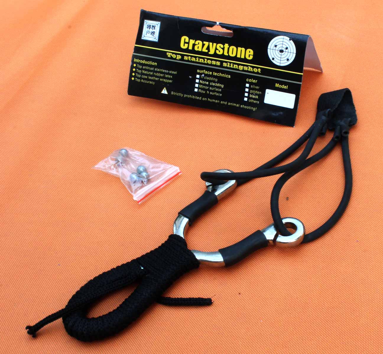Sestavovací prak Crazystone z nerez oceli 15cm . - Image 2