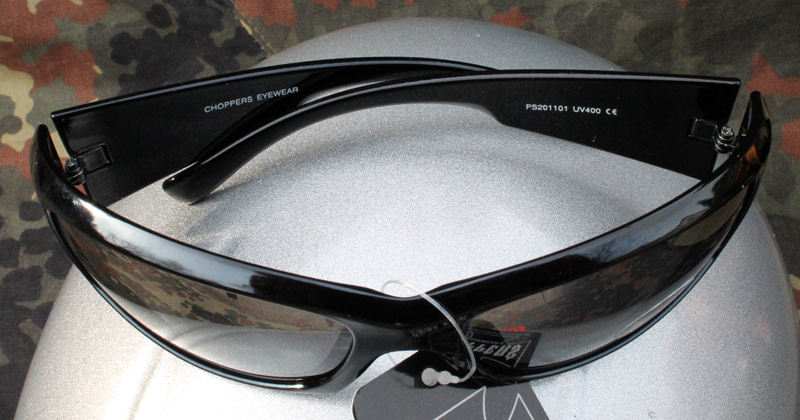 Černé tmavé brýle Choppers s UV filterem. - Image 3