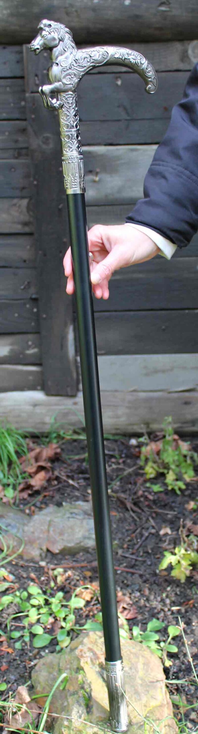 Hůl vycházková Mackie-messer kůň - skrytý nůž. - Image 7