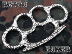 Boxer lehký se zdobením - retro stříbrný.