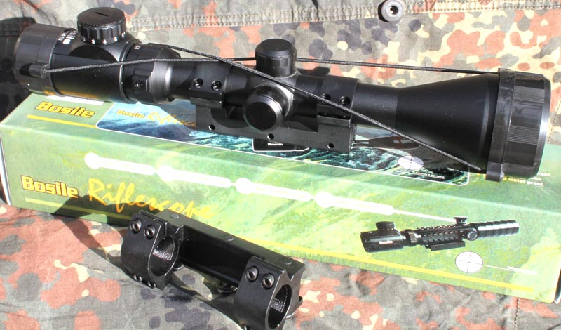 Puškohled BOSILE 6-24x56EG jednodílná montáž. - Image 13