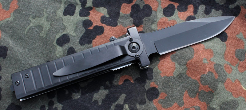 Rychlootevírací Flick Knife, masivní páčkový vystřelovák 220mm. - Image 6