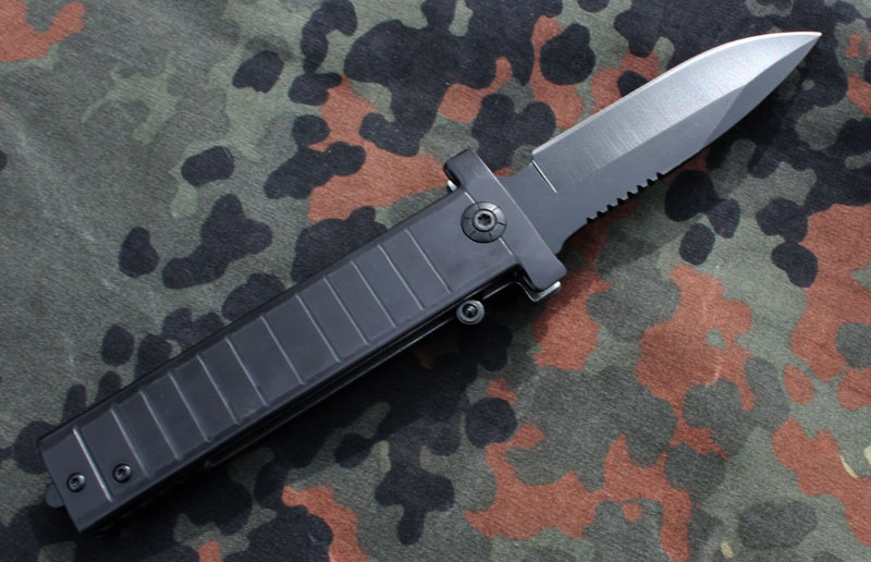 Rychlootevírací Flick Knife, masivní páčkový vystřelovák 220mm. - Image 4