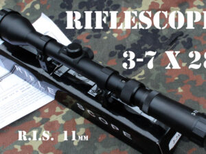  Puškohled - zaměřovač optika RIFLESCOPE se ZOOMem RF 3-7 x 28mm na malorážky a vzduchovky.
