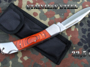 Zavírací nůž z matně leštěné oceli Stainless steel 22,5cm.