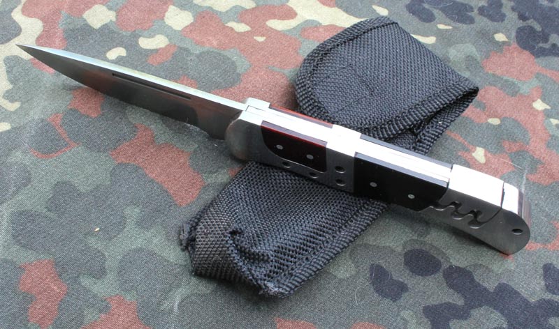 Kapesní zavírací nožík chrom ocel dřevo 175mm. - Image 4