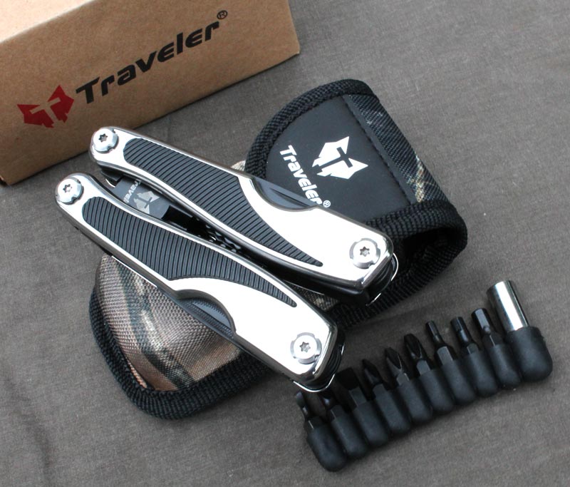 Švícarák Traveler© multinožík kleště s 8 nástavci 10ti bity. - Image 9