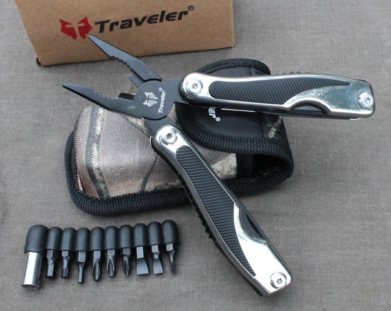 Švícarák Traveler© multinožík kleště s 8 nástavci 10ti bity. - Image 7
