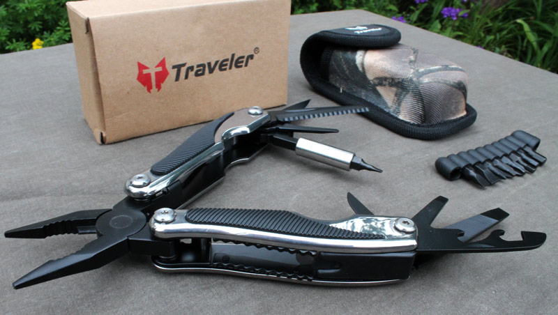 Švícarák Traveler© multinožík kleště s 8 nástavci 10ti bity. - Image 5