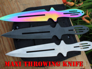 Sada 3 vrhacích nožů Maxi Throwing knife 23cm v nylon pouzdře.