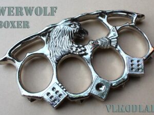 Stříbrný boxer Werwolf s kostkami štěstí - obrana.