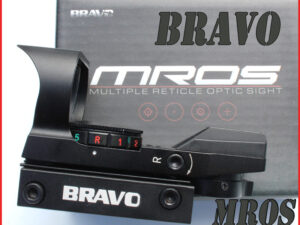  Otevřený kolimátor BRAVO MROS RETICLE SIGHT - TACTICAL 4 RED/GREEN.