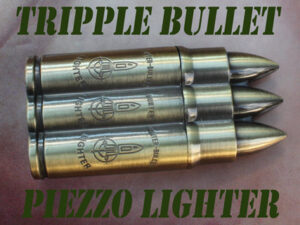 Zapalovač patrona plynový Tripple Bullet Piezo.