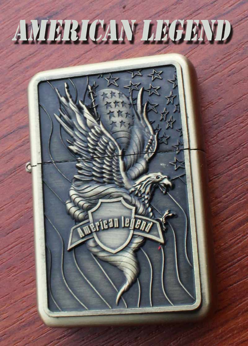 Benzinový zapalovač American Legend styl zippo.