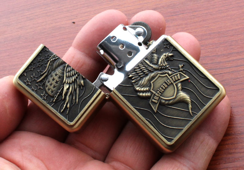 Benzinový zapalovač American Legend styl zippo. - Image 3