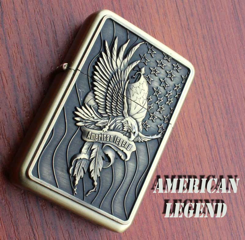 Benzinový zapalovač American Legend styl zippo.