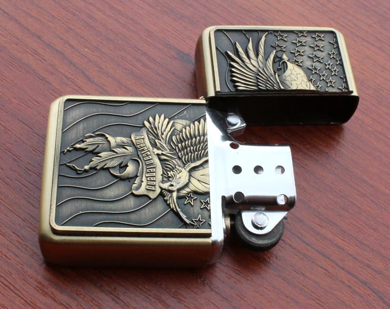 Benzinový zapalovač American Legend styl zippo. - Image 4
