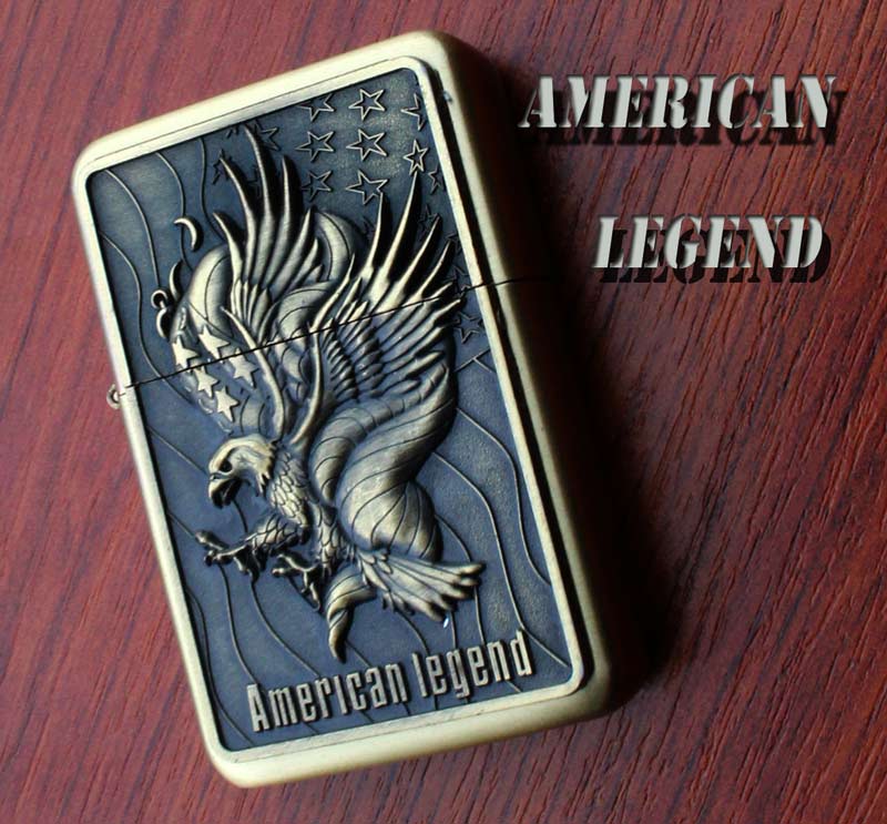 Benzinový zapalovač American Legend styl zippo.