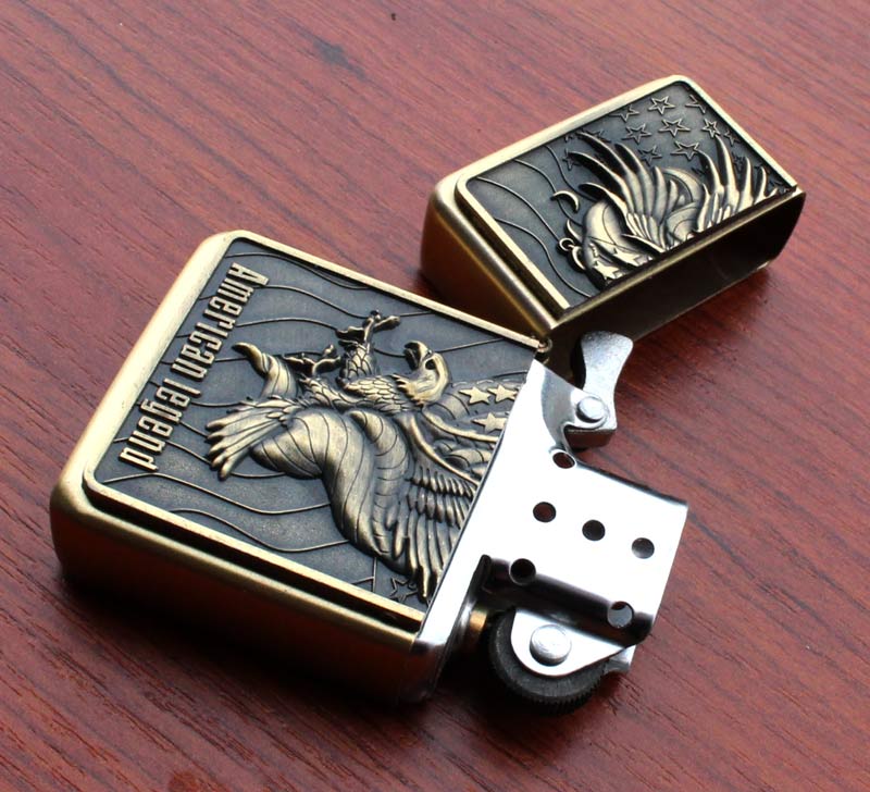 Benzinový zapalovač American Legend styl zippo. - Image 4