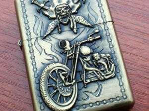 Benzinový zapalovač Chopper Motorcycle styl zippo.